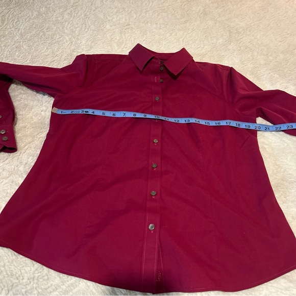 Talbots button down blouse office career professional - Picture 8 of 10